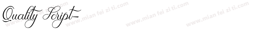 Quality Script字体转换